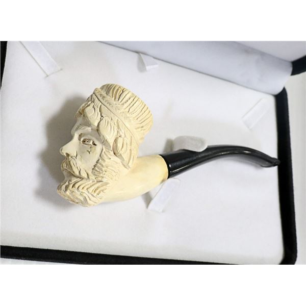 ANTIQUE CLAY FIGURE HEAD TOBBACO PIPE