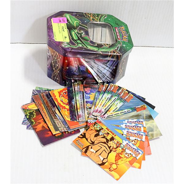 TIN OF POKEMON CARDS