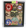 Image 1 : VINTAGE AIR FORCE CLOTH PATCHES DISPLAY