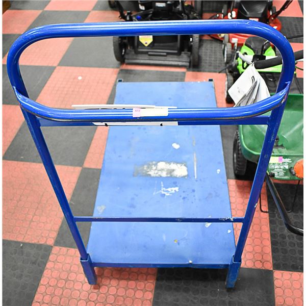 BLUE HEAVY DUTY CART ON CASTORS