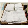 Image 1 : FLAT WITH 19 NEW WHITE FACE CLOTHS AND 9 NEW