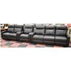 Image 1 : DARK BROWN ELECTRIC RECLINING SOFA, LOVESEAT &