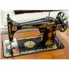 Image 2 : ANTIQUE SINGER TREDDLE SEWING MACHINE IN CABINET