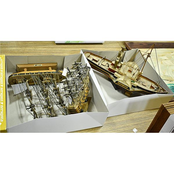 ASSORTED LOT OF VINTAGE MODEL SHIPS