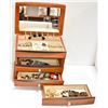 Image 1 : BROWN 3-DRAWER JEWELLERY BOX - HAS A