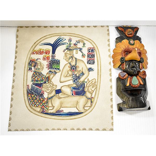 OBSIDIAN STONE STATUE & HAND