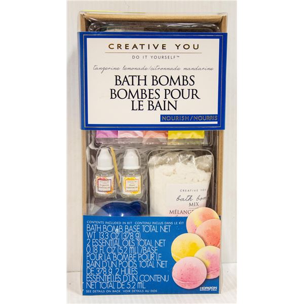 CREATIVE YOU DIY BATH BOMB KIT IN TANGERINE