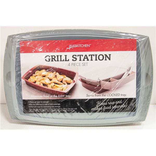 NEW 4PC GRILL STATION STORAGE SET