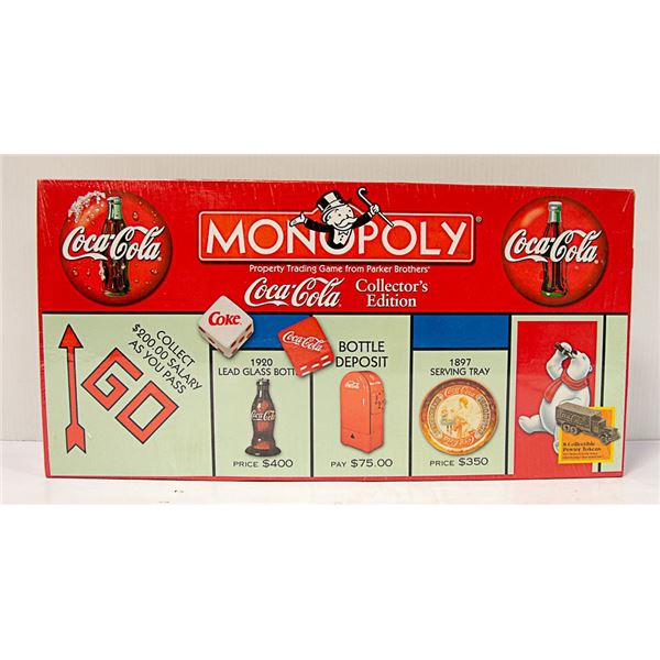 COCA COLA MONOPOLY BOARD GAME NEW