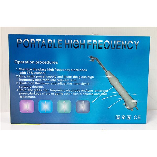 PORTABLE HIGH FREQUENCY ELECTRODE FOR SKIN