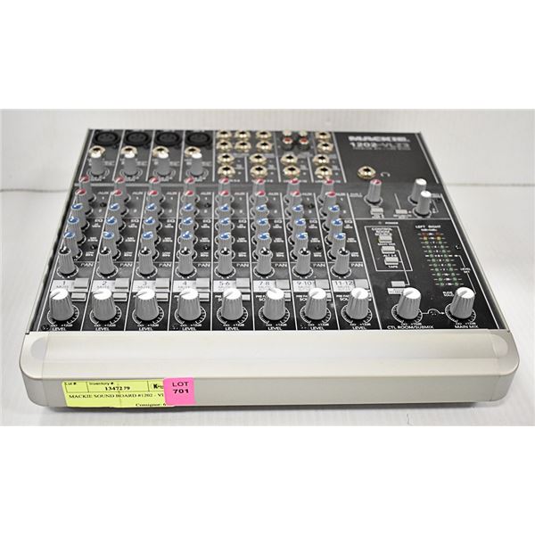 MACKIE SOUND BOARD #1202 - VLZ3