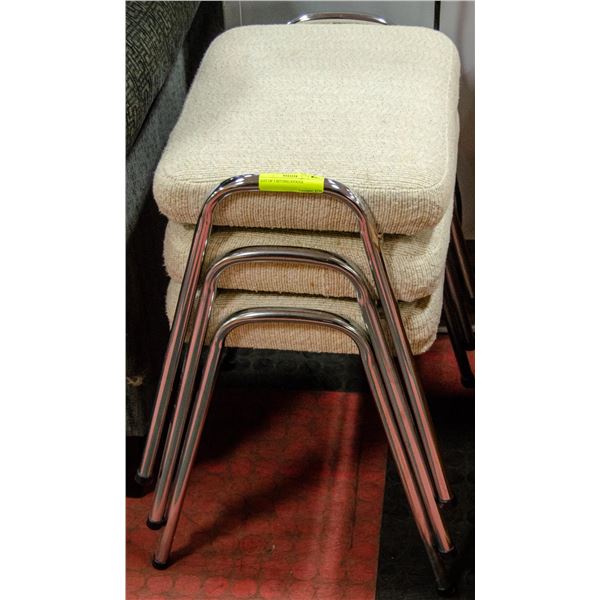 LOT OF 3 SITTING STOOLS