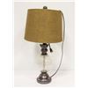 Image 1 : BROWN TWEED TABLE LAMP 26"TALL