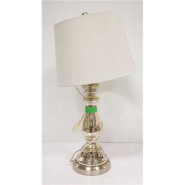 CRACKLED METALLIC TABLE LAMP 24"TALL