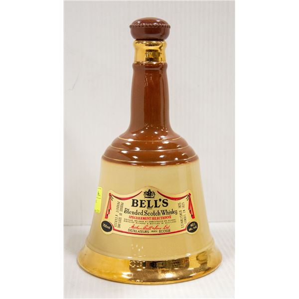 BELL'S DECANTER HAND BELL SHAPE 1970'S