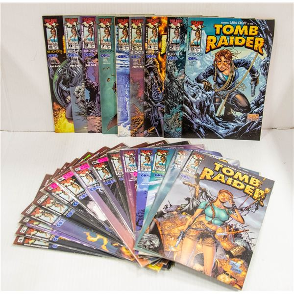 24 LARA CROFT TOMB RAIDER COMICS.
