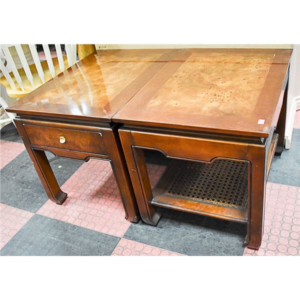 LOT OF 2 END TABLES