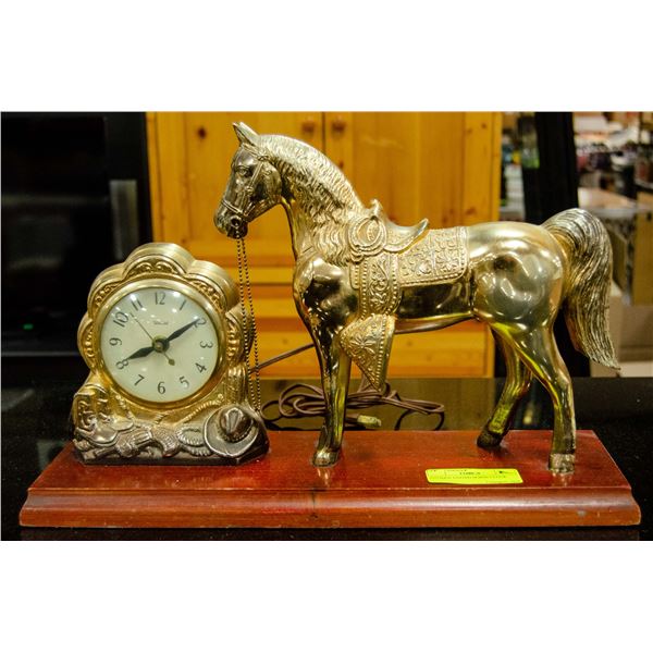 ANTIQUE UNITED HORSE CLOCK