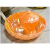 Image 1 : VINTAGE CARNIVAL GLASS & SUGAR BOWL