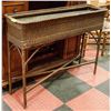 Image 1 : WICKER RAISED PLANTER BOX