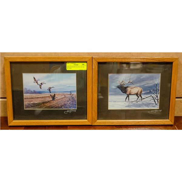 PAIR OF FRAMED WATER COLORS BY GARRY DOUL 11 X 9