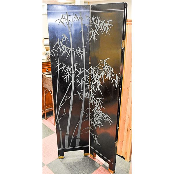 4 PANEL ASIAN ROOM DIVIDER. 72 X 64