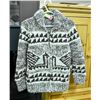 Image 1 : BUFFALO WOOL HAND KNITTED SWEATER WITH ZIPPER