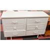 Image 1 : WHITE 6 DRAWER DRESSER APPROX 48" X 16" X 30"