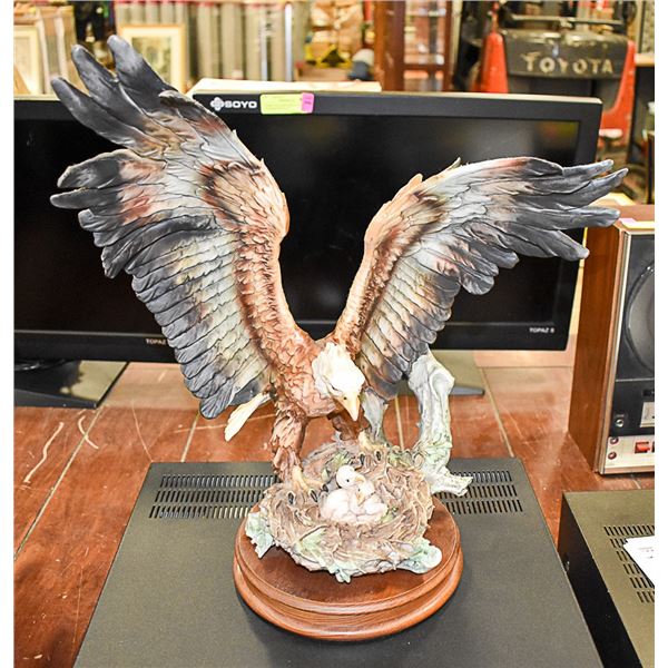 GUISEPPE ARMANI BALD EAGLE IN NEST SCULPTURE