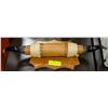 Image 1 : WALL MOUNT LEATHER WRAPPED BULL HORNS