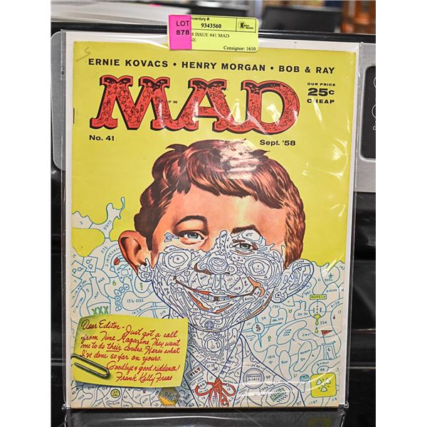 SEPT. 1958 ISSUE #41 MAD MAGAZINE