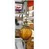 Image 1 : AMBER GLASS RETRO HANGING SWAG LAMP