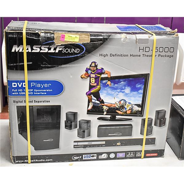 MASSIF SOUND HD-5000 HIGH DEFINITION HOME THEATER