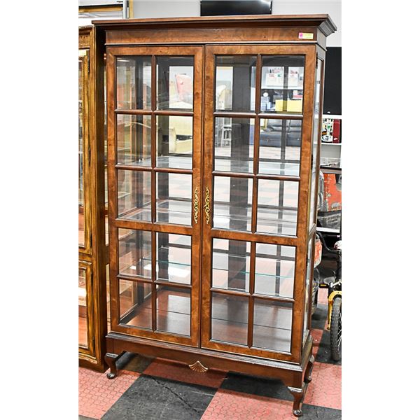 HEKMAN WOOD DISPLAY CABINET