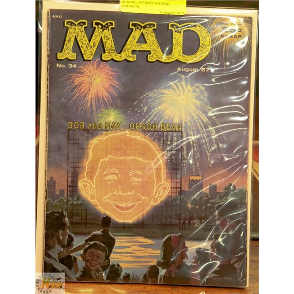 AUGUST 1957 ISSUE #34 MAD MAGAZINE