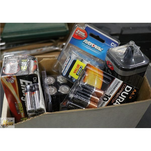 LOT OF ASSORTED NEW BATTERIES
