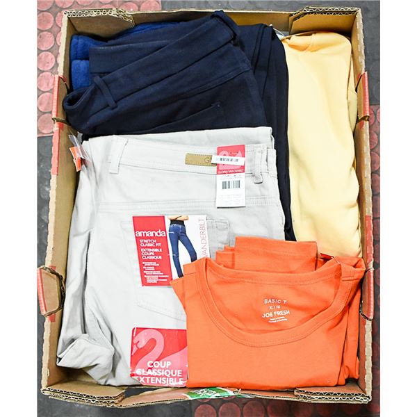 FLAT OF CLOTHING - SIZE X-LARGE & PANTS SZ 16