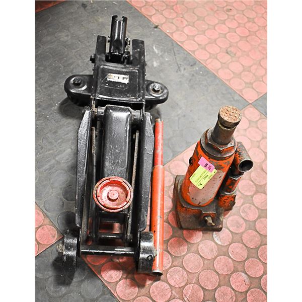 2 TON FLOOR JACK WITH BOTTLE JACK