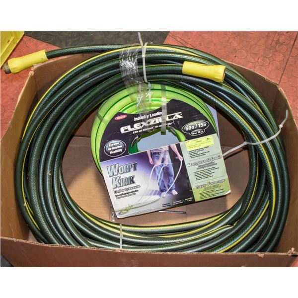 GARDEN HOSE- "FLEXZILLA" 50' & YARDWORKS HOSE