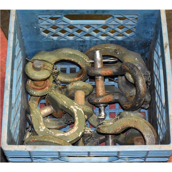 LARGE 10 METAL D-RINGS