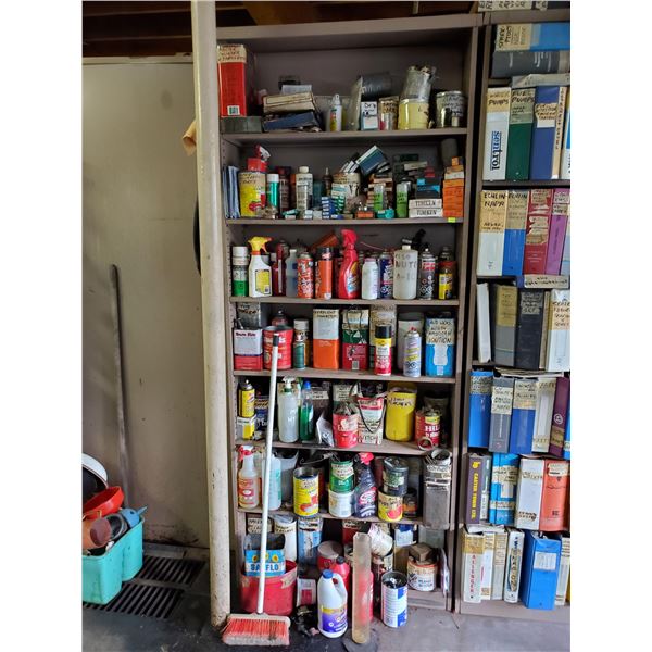 LARGE SHELF LOT OF MISC INCLUDES BEARINGS ,