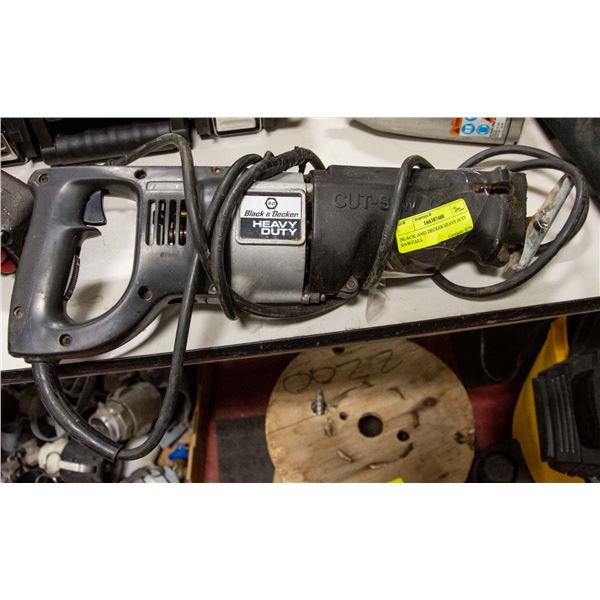 BLACK AND DECKER HEAVY DUTY SAWZALL