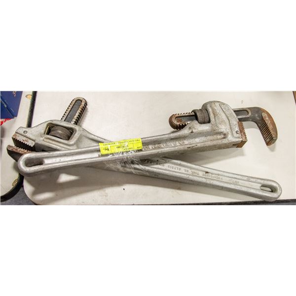 TWO 18 INCH MONKEY WRENCHES