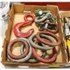 Image 1 : BOX OF STEEL O-RINGS, TOW HOOK, D-RINGS