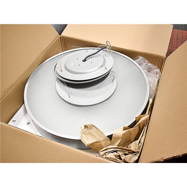 LOT OF FIVE 4" PENDANT FIXTURES - NO MOUNTING HARD