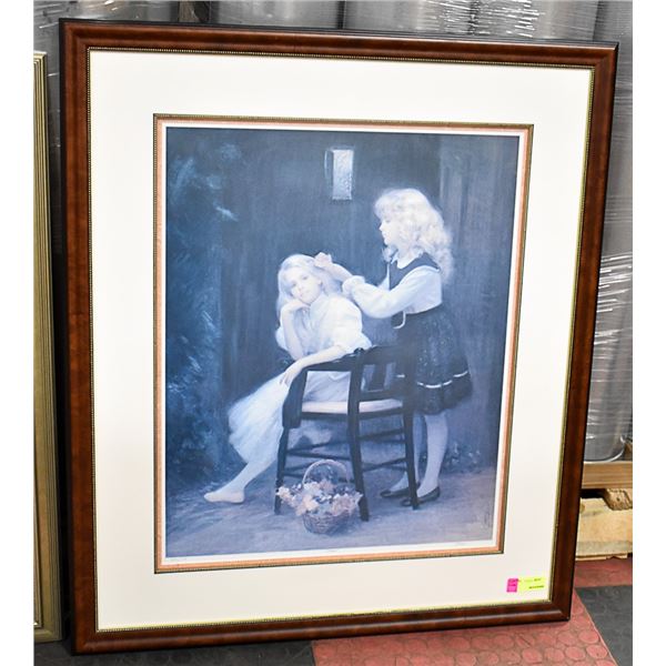 LARGE FRAMED LTD ED 412/550 SISTERS PRINT BY