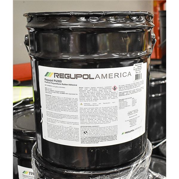 5 GAL PAIL OF REGUPOL PU350 RUBBER ADHESIVE