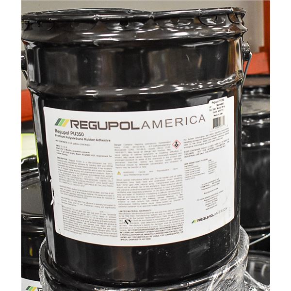 5 GAL PAIL OF REGUPOL PU350 RUBBER ADHESIVE