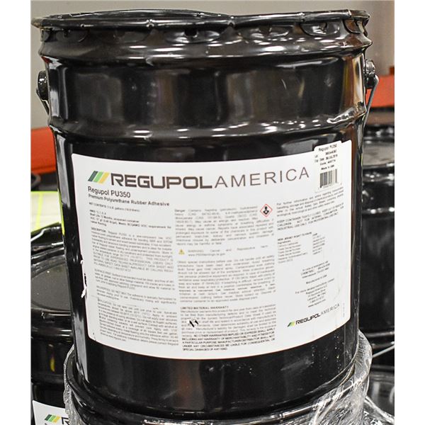 5 GAL PAIL OF REGUPOL PU350 RUBBER ADHESIVE