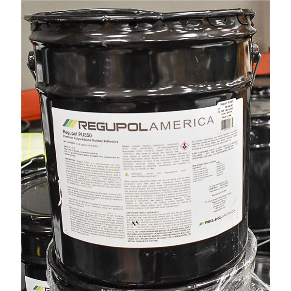 5 GAL PAIL OF REGUPOL PU350 RUBBER ADHESIVE